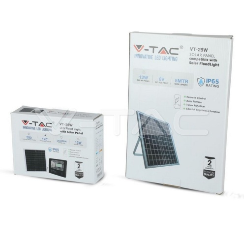12W LED Соларен Прожектор 6000К - изглед 8