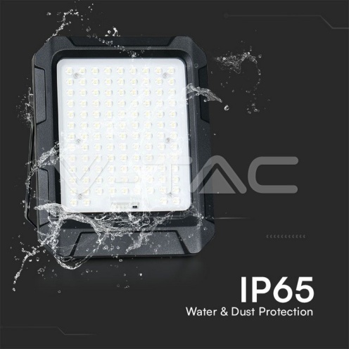 10W LED Соларен Прожектрор 3.7V 8Ah Батерия - изглед 4