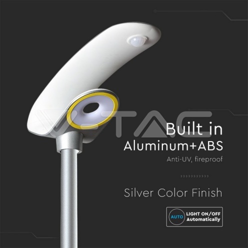 LED Соларно Градинско Тяло 20W PIR Сензор Дистанционно 6400К - изглед 3