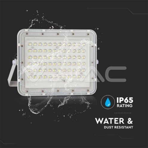 15W LED Соларен Прожектор 4000K Сменяема Батерия Бяло Тяло 1200Lm - изглед 12