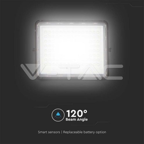 20W LED Соларен Прожектор 4000K Сменяема Батерия Черно Тяло - изглед 2 - rZ commerce 20W LED Соларен Прожектор 4000K Сменяема Батерия Черно Тяло - изглед 2