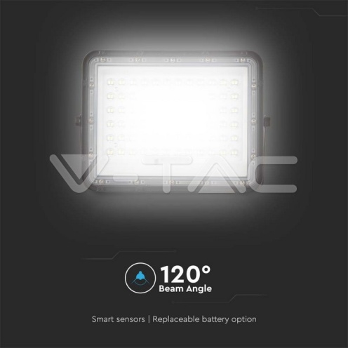 15W LED Соларен Прожектор 4000K Сменяема Батерия Черно Тяло - изглед 2 - rZ commerce 15W LED Соларен Прожектор 4000K Сменяема Батерия Черно Тяло - изглед 2