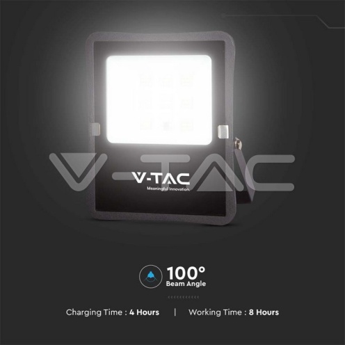 15W LED Соларен Прожектор 4000К - изглед 3