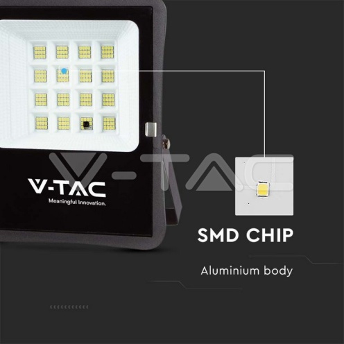 12W LED Соларен Прожектор 4000К - изглед 2