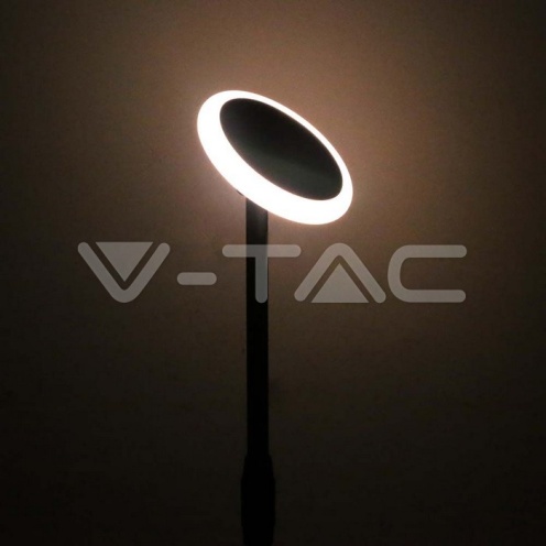 8W LED Соларно Градински Тяло Черно Бяло Тяло 3000K - изглед 5