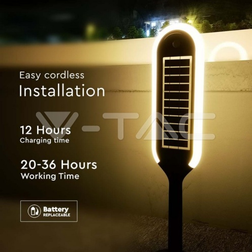 5W LED Соларно Градинско Тяло 3000К - изглед 11 - rZ commerce 5W LED Соларно Градинско Тяло 3000К - изглед 11