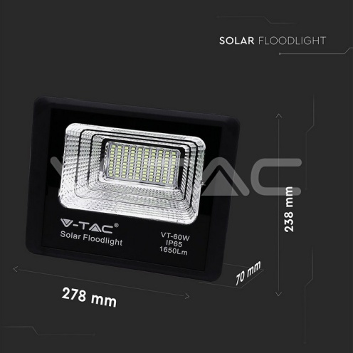 20W LED Соларен Прожектор 4000К Черно Тяло 1650Lm - изглед 9 - rZ commerce 20W LED Соларен Прожектор 4000К Черно Тяло 1650Lm - изглед 9