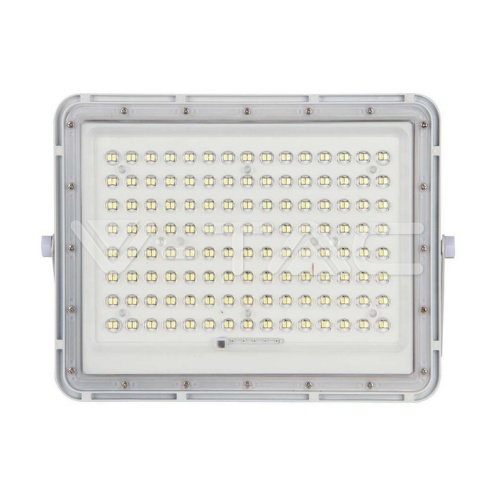 20W LED Соларен Прожектор 6400K Сменяема Батерия Бяло Тяло - изглед 7