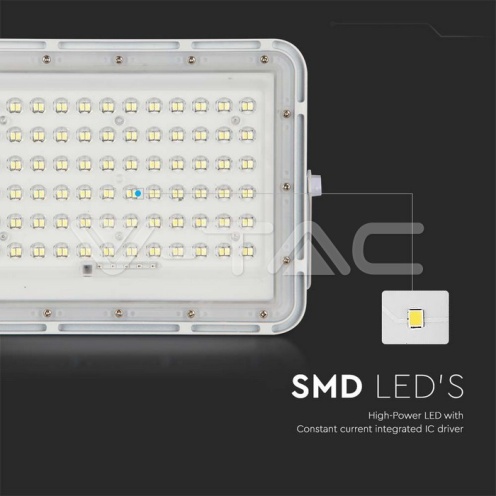 15W LED Соларен Прожектор 6400K Сменяема Батерия Бяло Тяло - изглед 9 - rZ commerce 15W LED Соларен Прожектор 6400K Сменяема Батерия Бяло Тяло - изглед 9