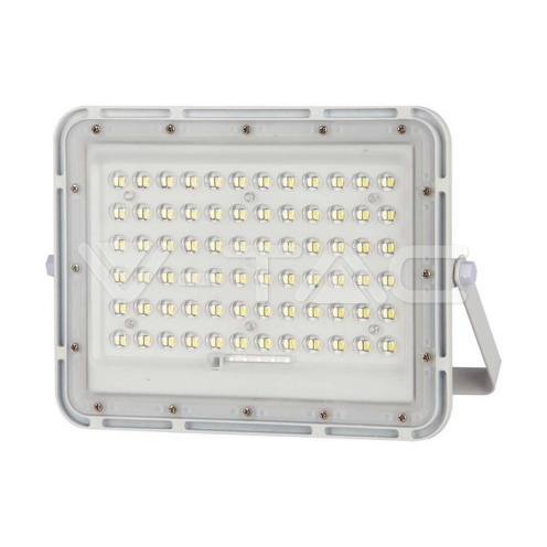 15W LED Соларен Прожектор 6400K Сменяема Батерия Бяло Тяло - изглед 1 - rZ commerce 15W LED Соларен Прожектор 6400K Сменяема Батерия Бяло Тяло - изглед 1