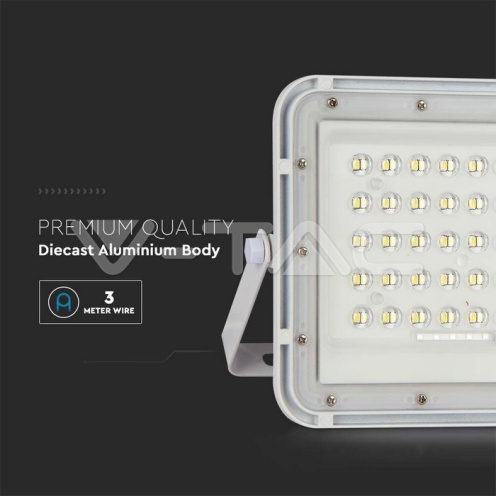 6W LED Соларен Прожектор 6400K Сменяема Батерия Бяло Тяло - изглед 13 - rZ commerce 6W LED Соларен Прожектор 6400K Сменяема Батерия Бяло Тяло - изглед 13