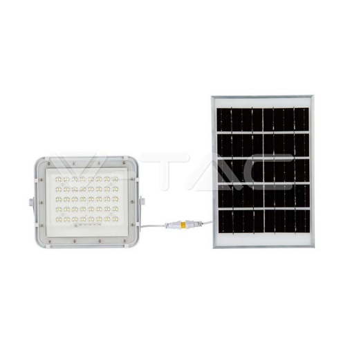 6W LED Соларен Прожектор 6400K Сменяема Батерия Бяло Тяло - изглед 8 - rZ commerce 6W LED Соларен Прожектор 6400K Сменяема Батерия Бяло Тяло - изглед 8