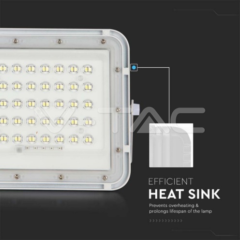 6W LED Соларен Прожектор 6400K Сменяема Батерия Бяло Тяло - изглед 10 - rZ commerce 6W LED Соларен Прожектор 6400K Сменяема Батерия Бяло Тяло - изглед 10