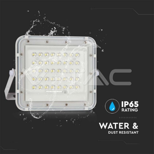 6W LED Соларен Прожектор 6400K Сменяема Батерия Бяло Тяло - изглед 12 - rZ commerce 6W LED Соларен Прожектор 6400K Сменяема Батерия Бяло Тяло - изглед 12