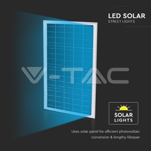 LED Соларна Улична Лампа SAMSUNG Чип 50W Бяло Тяло 4000K - изглед 12 - rZ commerce LED Соларна Улична Лампа SAMSUNG Чип 50W Бяло Тяло 4000K - изглед 12