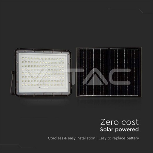 20W LED Соларен Прожектор 6400K Сменяема Батерия Черно Тяло - изглед 11 - rZ commerce 20W LED Соларен Прожектор 6400K Сменяема Батерия Черно Тяло - изглед 11