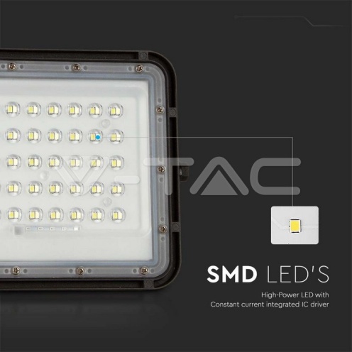 6W LED Соларен Прожектор 6400K Сменяема Батерия Черно Тяло - изглед 9 - rZ commerce 6W LED Соларен Прожектор 6400K Сменяема Батерия Черно Тяло - изглед 9