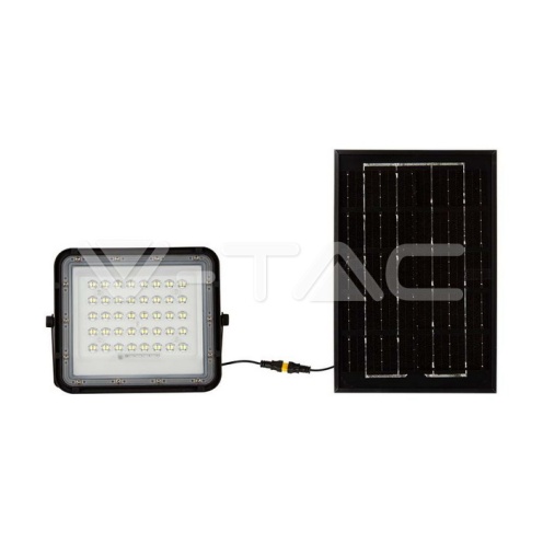 6W LED Соларен Прожектор 6400K Сменяема Батерия Черно Тяло - изглед 8 - rZ commerce 6W LED Соларен Прожектор 6400K Сменяема Батерия Черно Тяло - изглед 8