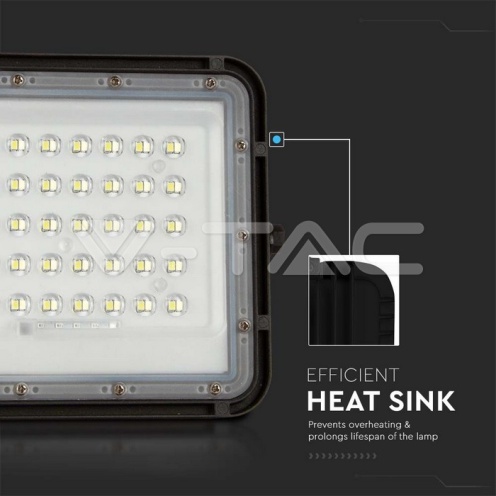 6W LED Соларен Прожектор 6400K Сменяема Батерия Черно Тяло - изглед 10 - rZ commerce 6W LED Соларен Прожектор 6400K Сменяема Батерия Черно Тяло - изглед 10