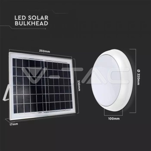 15W LED Соларен Плафон IP65 Дистанционно Сензор 3в1 - изглед 14 - rZ commerce 15W LED Соларен Плафон IP65 Дистанционно Сензор 3в1 - изглед 14