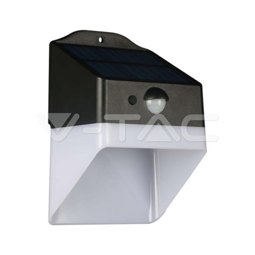 2W LED Соларна стенна лампа панда литиева Батерия 3.7v 1200mA CCT: 4000K Черна+Бяла - изглед 14