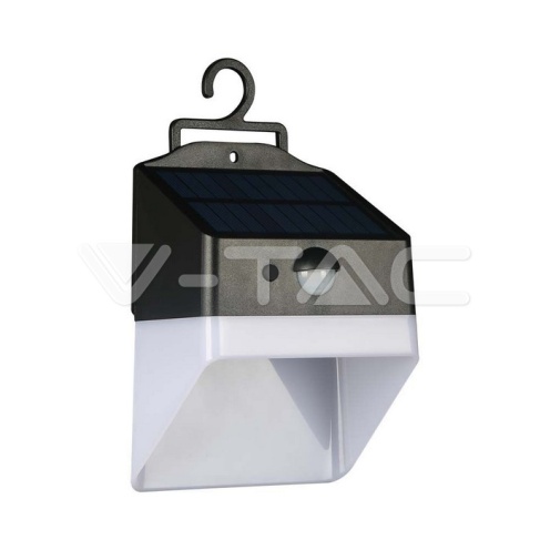 2W LED Соларна стенна лампа панда литиева Батерия 3.7v 1200mA CCT: 4000K Черна+Бяла - изглед 16