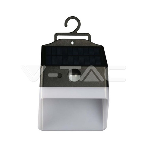 2W LED Соларна стенна лампа панда литиева Батерия 3.7v 1200mA CCT: 4000K Черна+Бяла - изглед 15