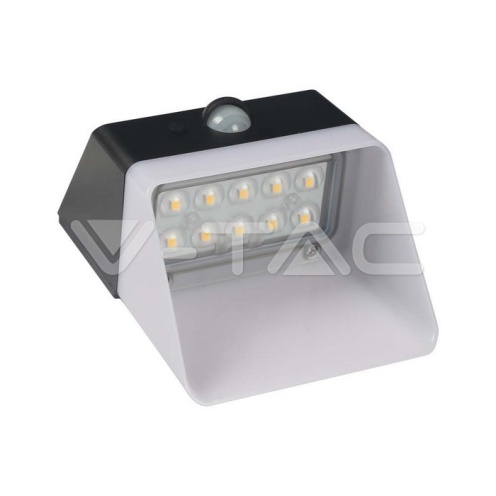 2W LED Соларна стенна лампа панда литиева Батерия 3.7v 1200mA CCT: 4000K Черна+Бяла - изглед 17