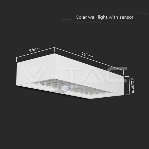 6W LED Соларна Лампа Бяла Батерия 4000К - изглед 10