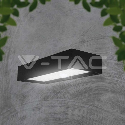 6W LED Соларна Лампа Черна Батерия 4000К - изглед 2