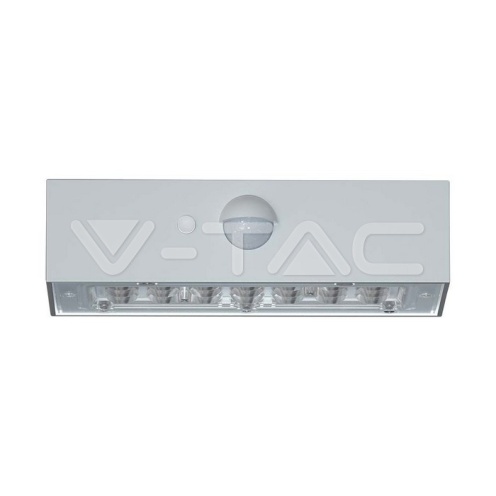 3W LED Соларна Стенна Лампа със Сензор 4000K+3000K Бяла - изглед 12