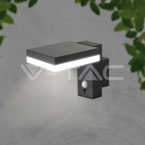 5.5W LED Соларна Стенна Черна PIR Сензор Квадрат 3000K IP44 - изглед 8 - rZ commerce 5.5W LED Соларна Стенна Черна PIR Сензор Квадрат 3000K IP44 - изглед 8