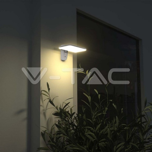 15W LED Соларна Стенна Лампа LiFePO4 Батерия 3.2V 6000mA CCT: 6000K+4000K Бяла - изглед 4 - rZ commerce 15W LED Соларна Стенна Лампа LiFePO4 Батерия 3.2V 6000mA CCT: 6000K+4000K Бяла - изглед 4
