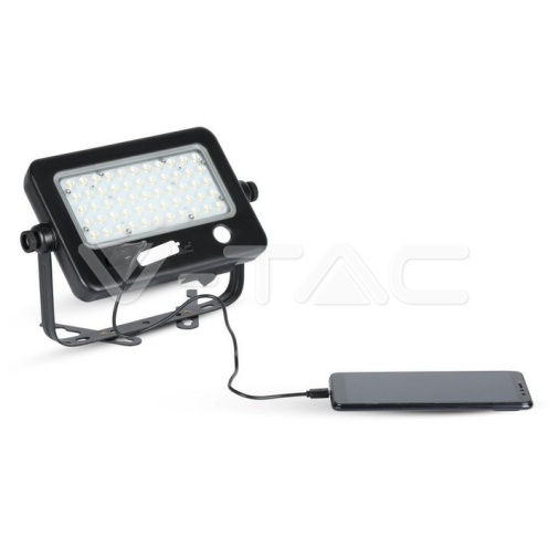 10W LED Соларен Прожектор 2 Части Черно Тяло 4000K PIR Сензор IP65 - изглед 12 - rZ commerce 10W LED Соларен Прожектор 2 Части Черно Тяло 4000K PIR Сензор IP65 - изглед 12