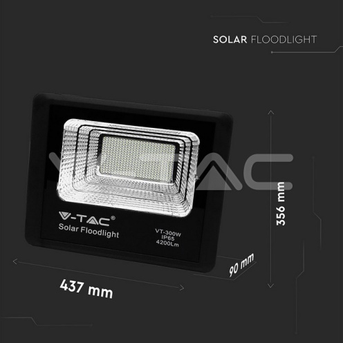 50W LED Соларен Прожектор 4000К - изглед 9 - rZ commerce 50W LED Соларен Прожектор 4000К - изглед 9