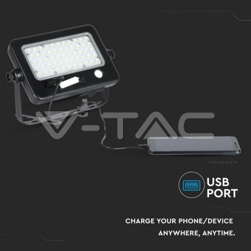 10W LED Соларен Прожектор 2 Части Черно Тяло 4000K PIR Сензор IP65 - изглед 5 - rZ commerce 10W LED Соларен Прожектор 2 Части Черно Тяло 4000K PIR Сензор IP65 - изглед 5