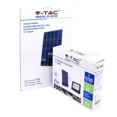 50W LED Соларен Прожектор 4000К - изглед 2 - rZ commerce 50W LED Соларен Прожектор 4000К - изглед 2