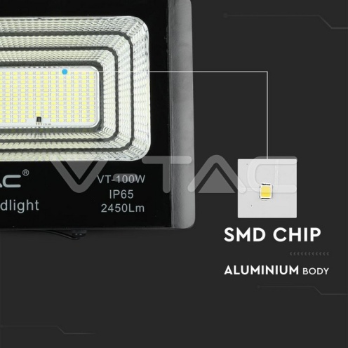 35W LED Соларен Прожектор 4000К - изглед 2 - rZ commerce 35W LED Соларен Прожектор 4000К - изглед 2
