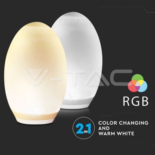 LED Соларно Яйце RGB - изглед 3
