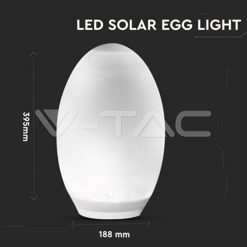 LED Соларно Яйце RGB - изглед 5