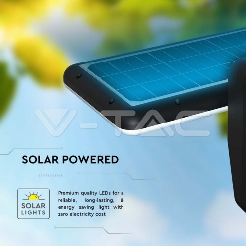 15W LED Соларна Стенна Лампа CCT: 6000K+4000K Черна с PIR сензор 2000lm - изглед 7