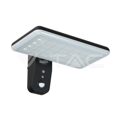 15W LED Соларна Стенна Лампа CCT: 6000K+4000K Черна с PIR сензор 2000lm - изглед 12