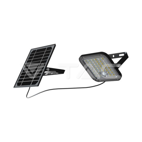 10W LED Соларен прожектор LiFePo батерия 3.7V черен 6000K 1500Lm IP65 - изглед 14