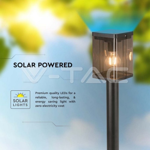 2.5W LED Соларна Наземна Лампа Е27 Сензор IP44 - изглед 5