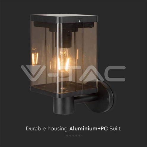 2.5W LED Соларна Стенна Лампа Е27 Сензор IP44 - изглед 4