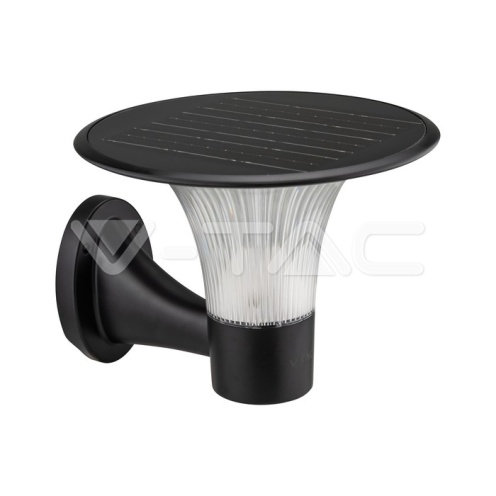 15W LED Соларна стенна лампа 6000K+4000K черна 1900Lm IP65 - изглед 1