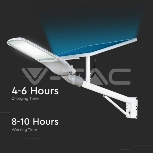 LED Соларна Улична Лампа SAMSUNG ЧИП - 300W Бяло Тяло 6400К - изглед 15 - rZ commerce LED Соларна Улична Лампа SAMSUNG ЧИП - 300W Бяло Тяло 6400К - изглед 15