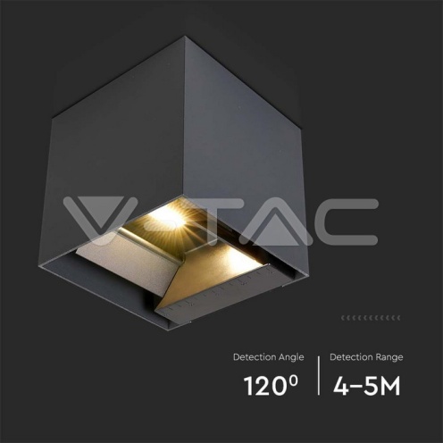 9W COB LED Соларна Стенна Батерия 1x2600mAh 16HRS 3000K Черно Тяло IP65 - изглед 9