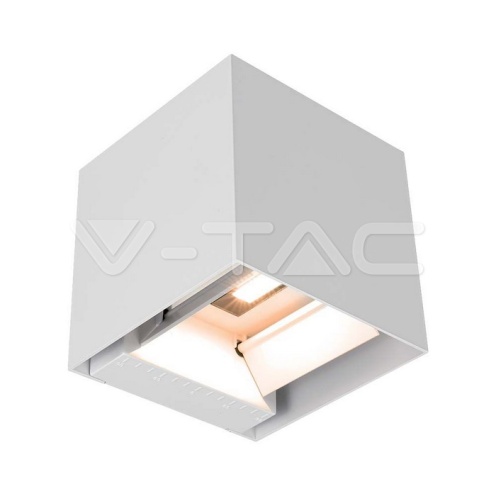 9W COB LED Соларна Стенна Лампа с Батерия 1x2600mAh 16ч.3000K Бяло Тяло IP65 - изглед 1
