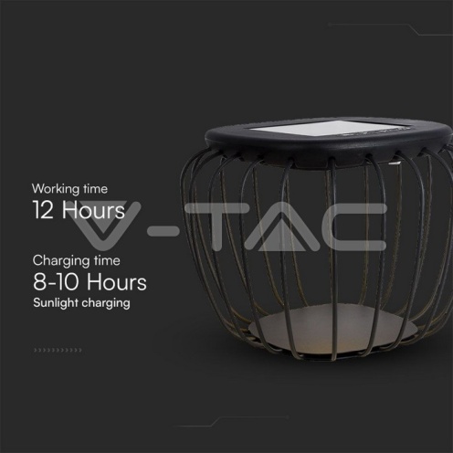 1W LED Дизайн Соларно Тяло Черно Тяло 6000K+3000K - изглед 3 - rZ commerce 1W LED Дизайн Соларно Тяло Черно Тяло 6000K+3000K - изглед 3